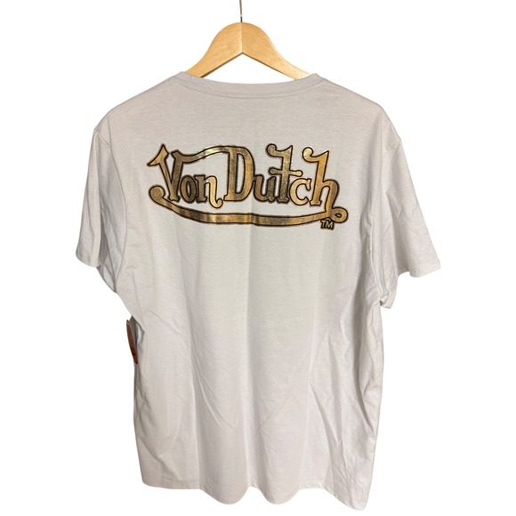 Von Dutch Graphic T-Shirt Medium
M  Y2K Flames Flying Eyeball Logo - Picture 2 of 6